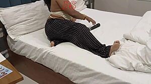 Indian Desi Bhabhi Bent Over Doggystyle With Vibrator Hot Shot Video!