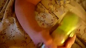 Milf Grips Stroker for Intense Cock Jerk