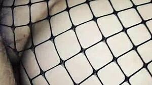 graceful wife spreads legs wide in erotic lingerie sex