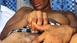 juicy black teen pussy stretched by massive throbbing cock insertion