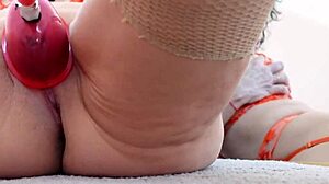 swollen pussy throbs under intense pump suction tease