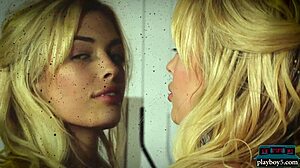 sexy canadian blonde katie jean playboy softcore striptease undress