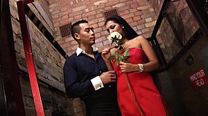 wanna finger lick and pound this slutty brunette milf's pussy in red heels?