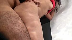 risky public bathroom doggystyle pounding for cute latina teen couple dancing into cumshot bliss