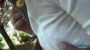 hey innocent asian park girl wanna push blowjob boundaries big natural tits hairy pussy tittyfuck cum pov