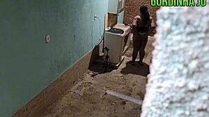 horny neighbor brazilian milf takes facial cumshot from guy next door