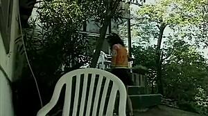 Outdoor Fuck Cumshot Facial Turns Hot With Voyeur Watching Them