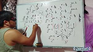 Nerdy 26 milf milks my creampie lesson in her bedroom