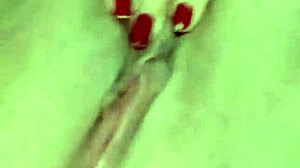 spanish milf's huge natural tits big pussy lips clit feet fetish solo