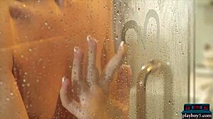 sexy canadian blonde katie jean playboy softcore striptease undress