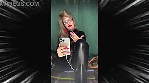 sissy begs for toilet piss tears glasses femdom jerk instructions