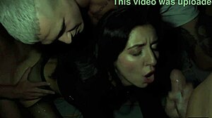 Cuckold Hubby Watches Bulls Double Creampie Slut Wife Hard