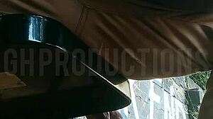 Up skirt flashing natural tits with submissive african teen slut i met at park turns public outdoor makeout wild