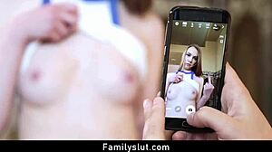 Teen Abi Grace Takes Big Cock in Pussy then Cumshot in Mouth