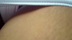 Skinny Hijastra's Dripping Wet Pussy Masturbated On Balcony As Pervert Neighbor Watches Then Bed Fucks