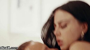 Petite horny Indian brunette rides monster cock cowgirl outdoors