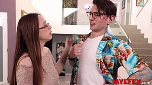 Sweet MILF and BFF Bent Over Doggystyle Giveaway Pussies to Stepson in Mylfex Threesome!