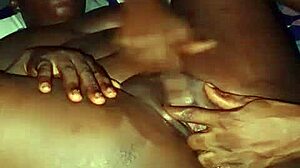 Shaved pussy tempts big black cock sucking and fucking