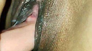 damn i'm so horny masturbating with dildo till creamy squirt