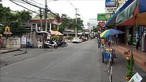 Soi lk metro in pattaya thailand draws asian chinese thai sex tourists for explicit encounters up close