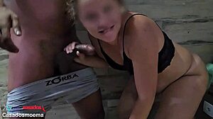 damn that cute blonde brazilian wife got wrecked by black guy as hubby watches