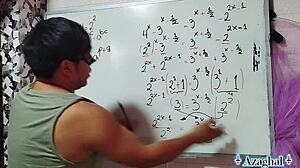 Nerdy 26 milf milks my creampie lesson in her bedroom