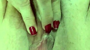 spanish milf's huge natural tits big pussy lips clit feet fetish solo