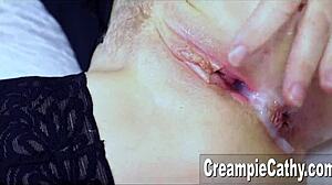 Six Young Studs Bareback Gangbang Milf Creampie