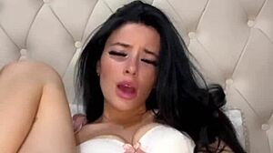 american exchange student squirts hard on webcam toys!