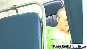 Two pregnant brunettes take massive cocks in wild hardcore orgy