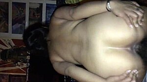 petite latina wife bends over spreading pierced asscheeks wide flashing my name tattooed on her tight asshole