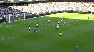 valencia cf suffers 2-4 defeat to dominant fc barcelona side