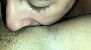 brunette milf hits extreme orgasm on huge clit creampie