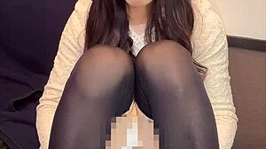 cute japanese ladyboy crossdresses mini dress masturbates quietly