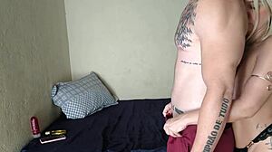 I gave him a massage then sat on his cock bareback