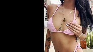 Mia Caliente's Tall Sexy Teen Body Quivers Taking Huge Creampie Deep In Pussy