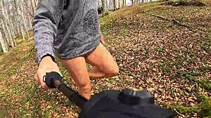 Naked Ass Shaking in Woods Makes Me Horny Alone!