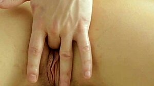 hawt Croatian teen slut splits legs for rough oiled pussy fuck and horny cock sucking