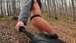 Naked Ass Shaking in Woods Makes Me Horny Alone!