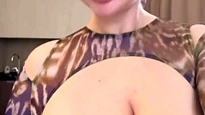 Water Drips Down My Juicy Big Natural Tits Teasingly