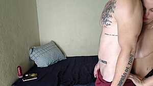 I gave him a massage then sat on his cock bareback