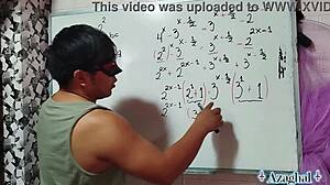 Nerdy 26 milf milks my creampie lesson in her bedroom