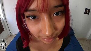 Hey, this cute 18-year-old redhead roommate looks fun