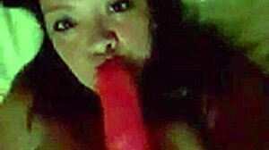Colombiana Deepthroats Big Tits Action!