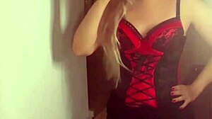 blonde belly dancer goddess with glasses dances to my domination song