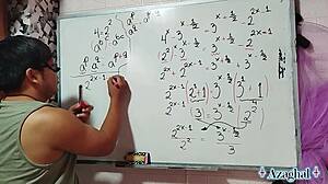 Nerdy 26 milf milks my creampie lesson in her bedroom