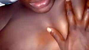 Shaved pussy tempts big black cock sucking and fucking