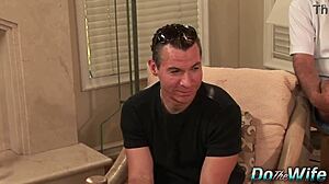 my short haired wife kasey grant spreads ass for stranger's thick cock