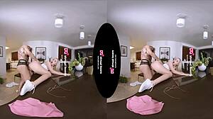 tsvirtuallovers hosts shemale and maid in playful bedroom encounter