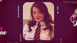 British Teen's Sloppy Blowjob Leads to Cum-Covered Tit Wank Temptation